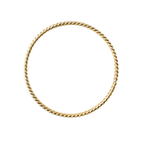 The Silver Stable- Handcrafted British Jewellery Gold Rope Bangle Bangles