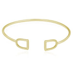 The Silver Stable- Handcrafted British Jewellery Gold Stirrup Bangle Bangles