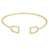 The Silver Stable- Handcrafted British Jewellery Gold Stirrup Bangle Bangles