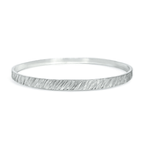 The Silver Stable- Handcrafted British Jewellery Hammered Maxi Stacking Bangle Bangles