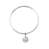 The Silver Stable- Handcrafted British Jewellery Personalised Silver Disc Stacking Bangle Bangles