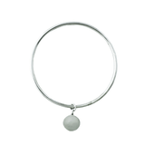 The Silver Stable- Handcrafted British Jewellery Personalised Silver Disc Stacking Bangle Bangles