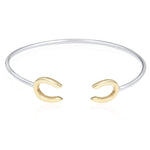 The Silver Stable- Handcrafted British Jewellery Silver & Gold Horseshoe Bangle Bangles