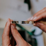 The Silver Stable- Handcrafted British Jewellery Silver Handwriting Bangle Bangles
