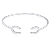 The Silver Stable- Handcrafted British Jewellery Silver Horseshoe Bangle Bangles