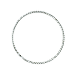 The Silver Stable- Handcrafted British Jewellery Silver Rope Bangle Bangles