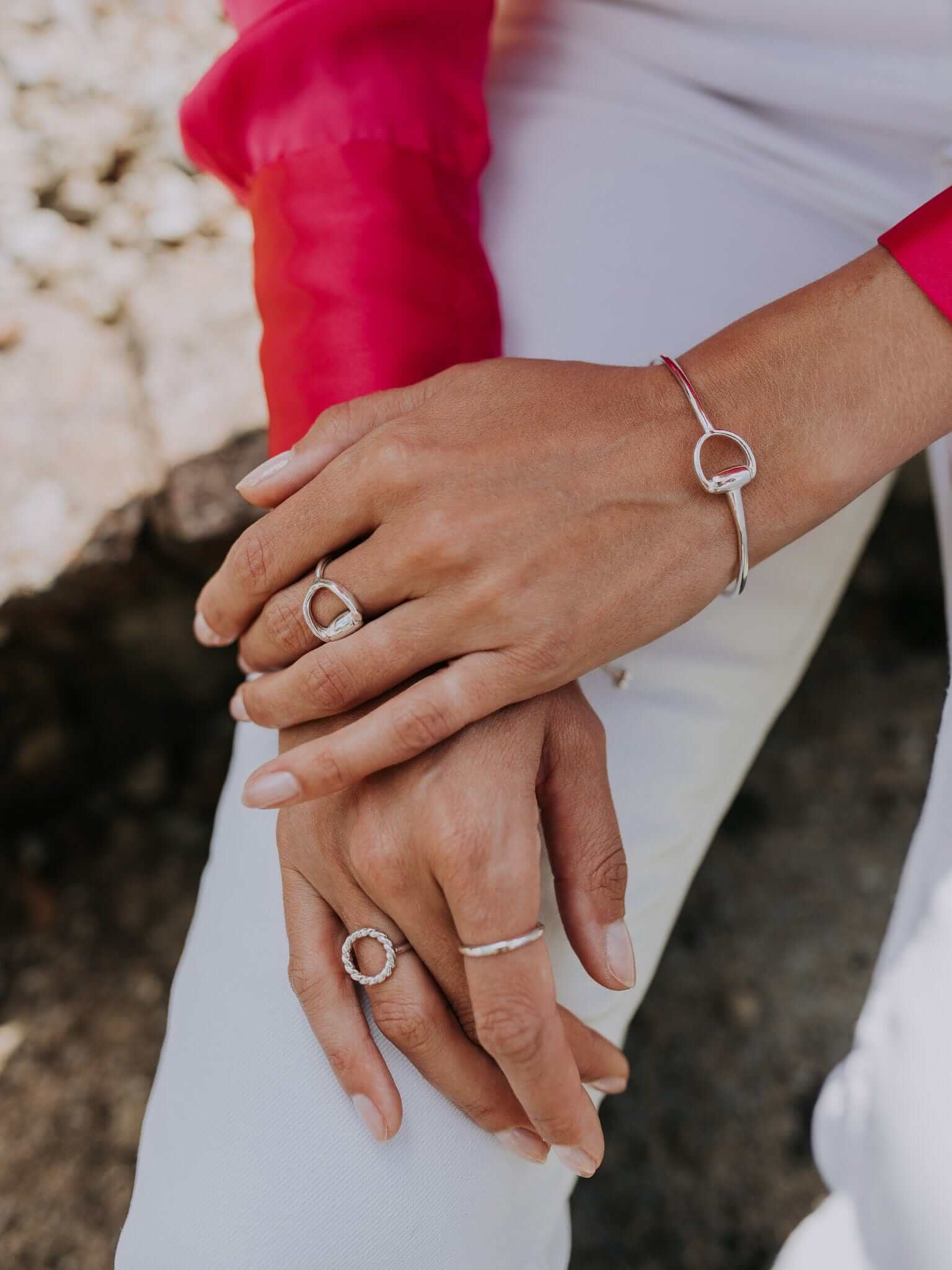 The Silver Stable- Handcrafted British Jewellery Silver Snaffle Bangle Bangles