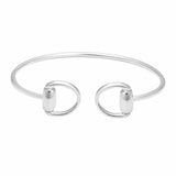 The Silver Stable- Handcrafted British Jewellery Silver Snaffle Cuff Bangle Bangles