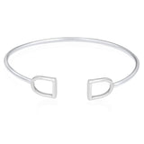 The Silver Stable- Handcrafted British Jewellery Silver Stirrup Bangle Bangles