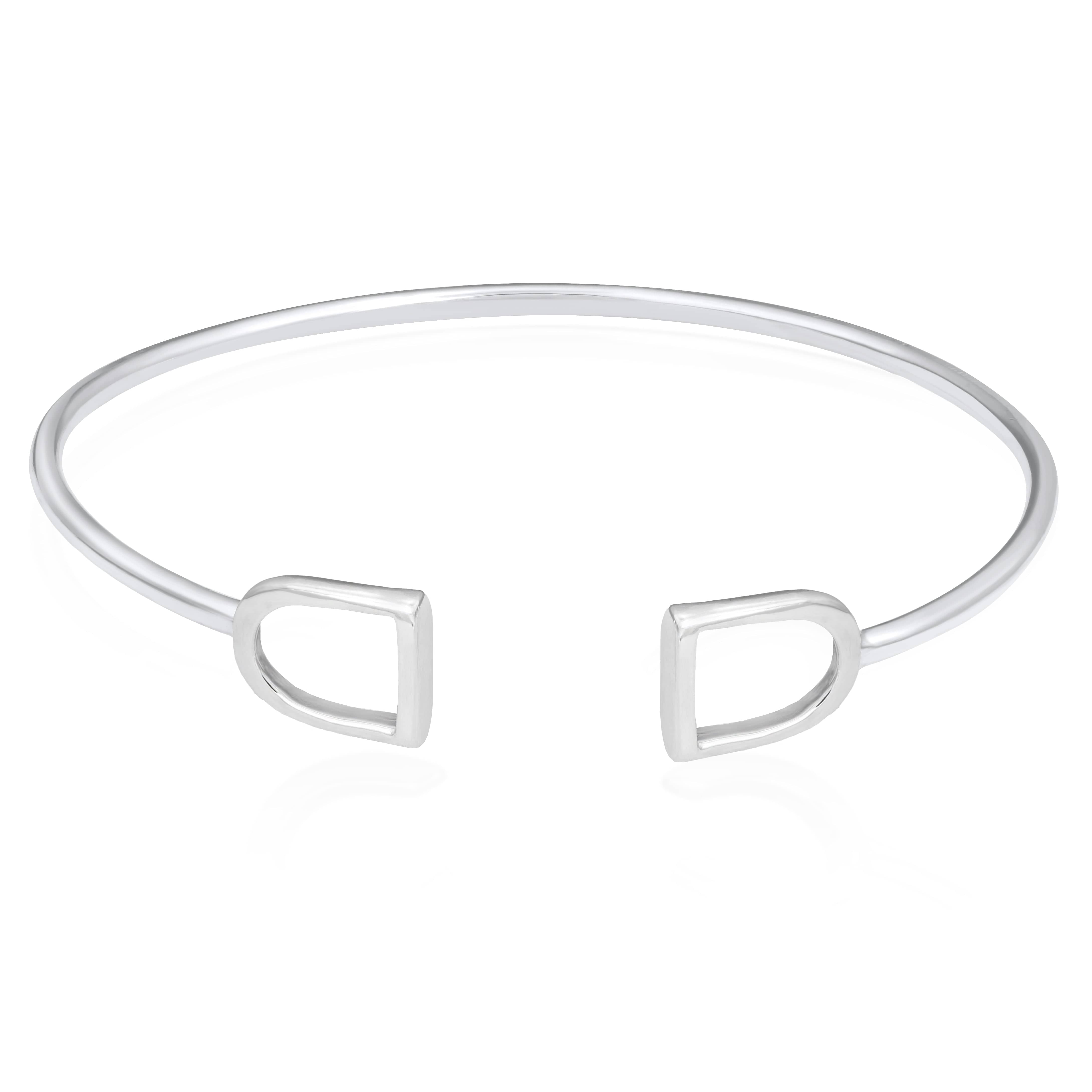 The Silver Stable- Handcrafted British Jewellery Silver Stirrup Bangle Bangles