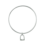 The Silver Stable- Handcrafted British Jewellery Silver Stirrup Stacking Bangle Bangles