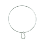 The Silver Stable- Handcrafted British Jewellery Small / Silver Silver Horseshoe Stacking Bangle Bangles