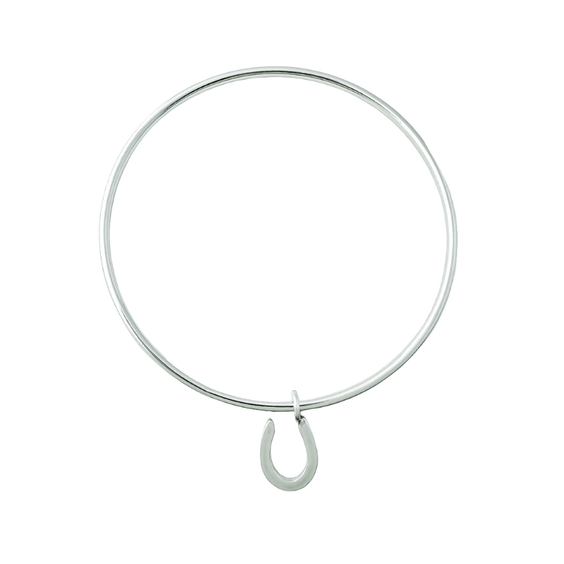 The Silver Stable- Handcrafted British Jewellery Small / Silver Silver Horseshoe Stacking Bangle Bangles