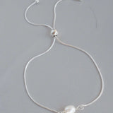 The Silver Stable- Handcrafted British Jewellery Adjustable Single Pearl Bracelet Bracelets