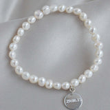 The Silver Stable- Handcrafted British Jewellery Stretch Pearl Bracelet Bracelets