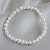 The Silver Stable- Handcrafted British Jewellery Stretch Pearl Bracelet Bracelets