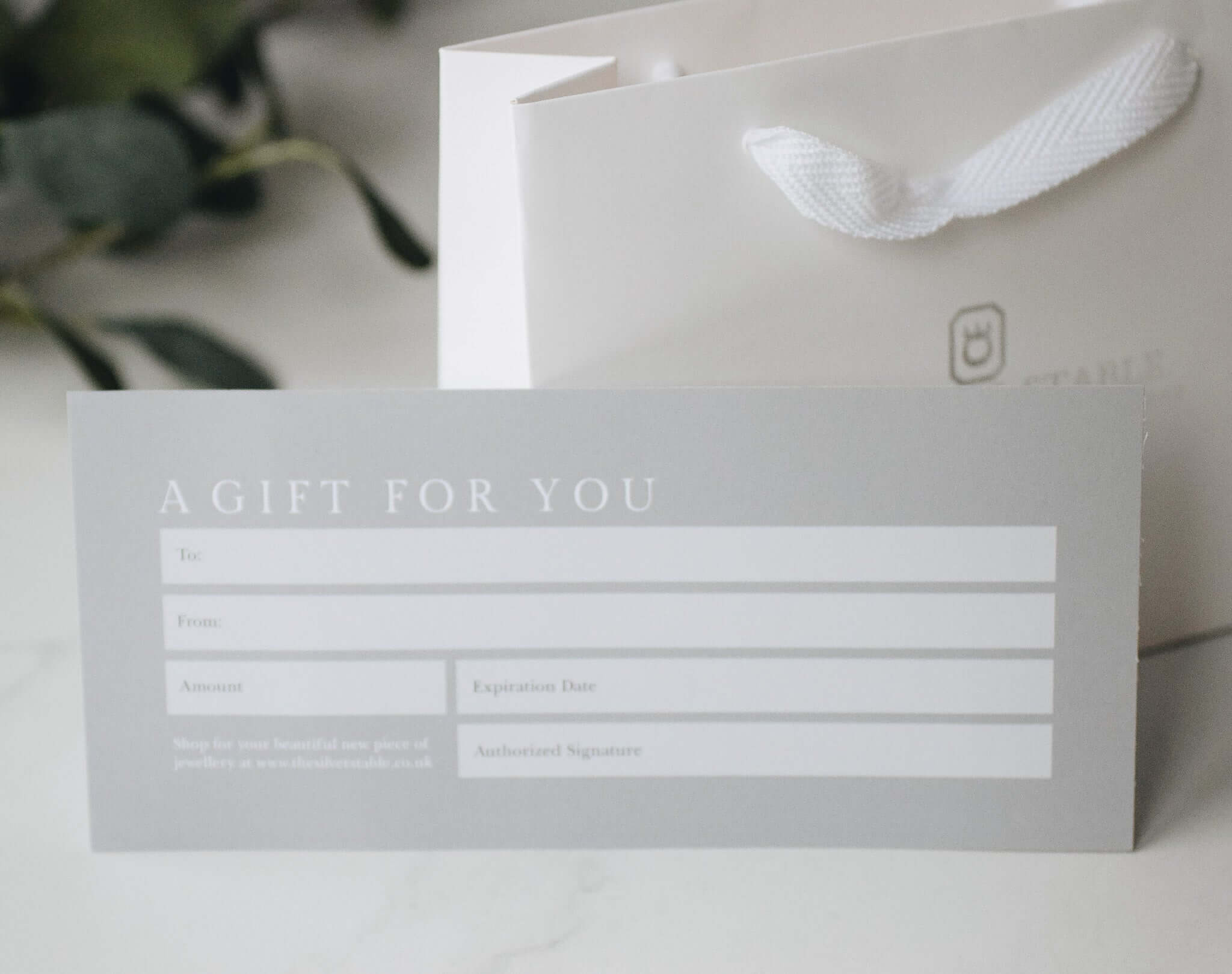 The Silver Stable- Handcrafted British Jewellery Card Gift Voucher