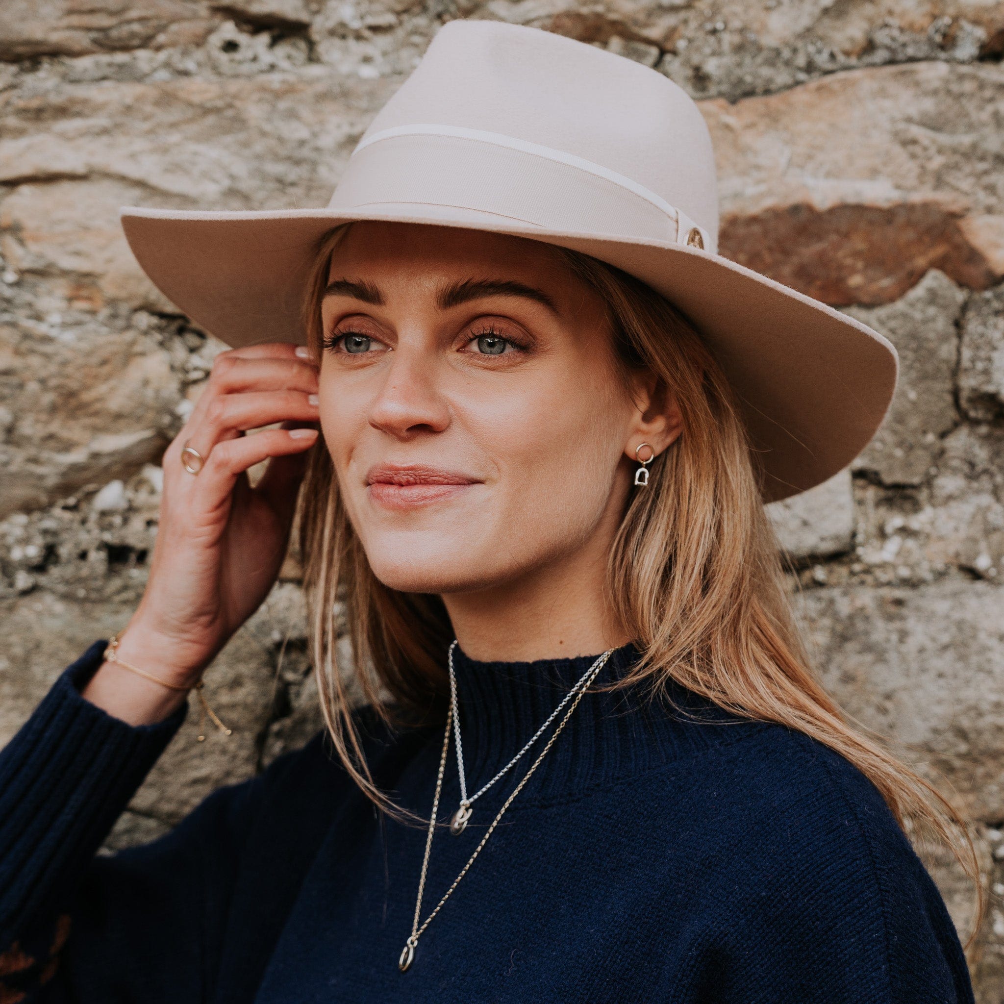 The Silver Stable- Handcrafted British Jewellery Gold Stirrup Charm Earrings earrings