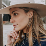 The Silver Stable- Handcrafted British Jewellery Gold Stirrup Charm Earrings earrings