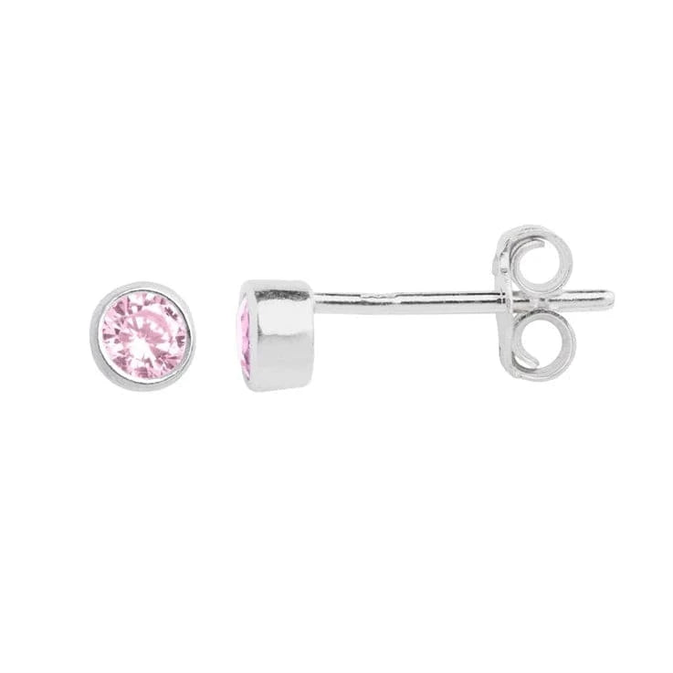 The Silver Stable- Handcrafted British Jewellery June (Alexandrite) Silver Garnet Birthstone Earrings earrings