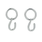 The Silver Stable- Handcrafted British Jewellery Silver Horseshoe Charm Earrings earrings
