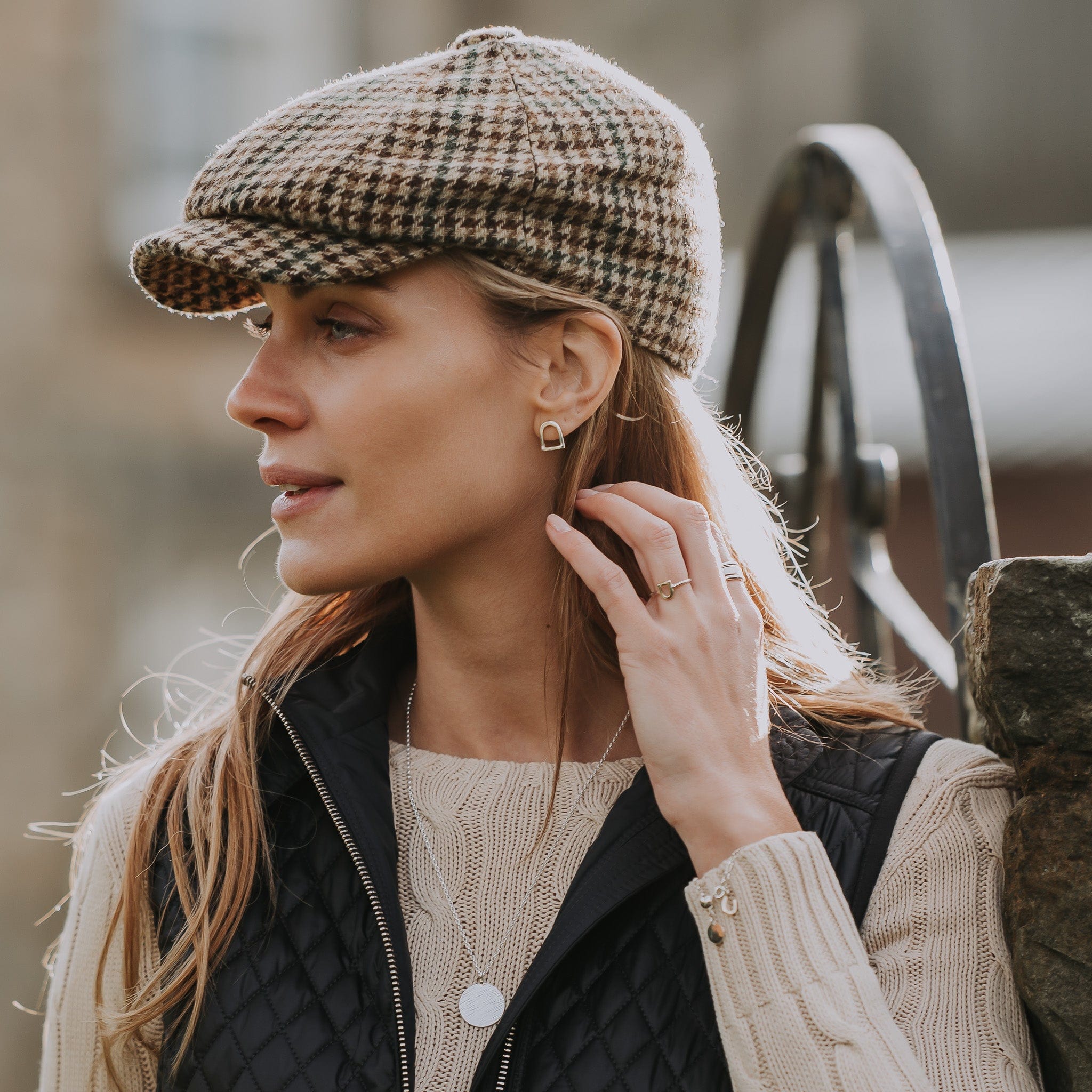 The Silver Stable- Handcrafted British Jewellery Silver Maxi Stirrup Studs earrings