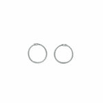 The Silver Stable- Handcrafted British Jewellery Silver Mini Rope Halo Studs earrings
