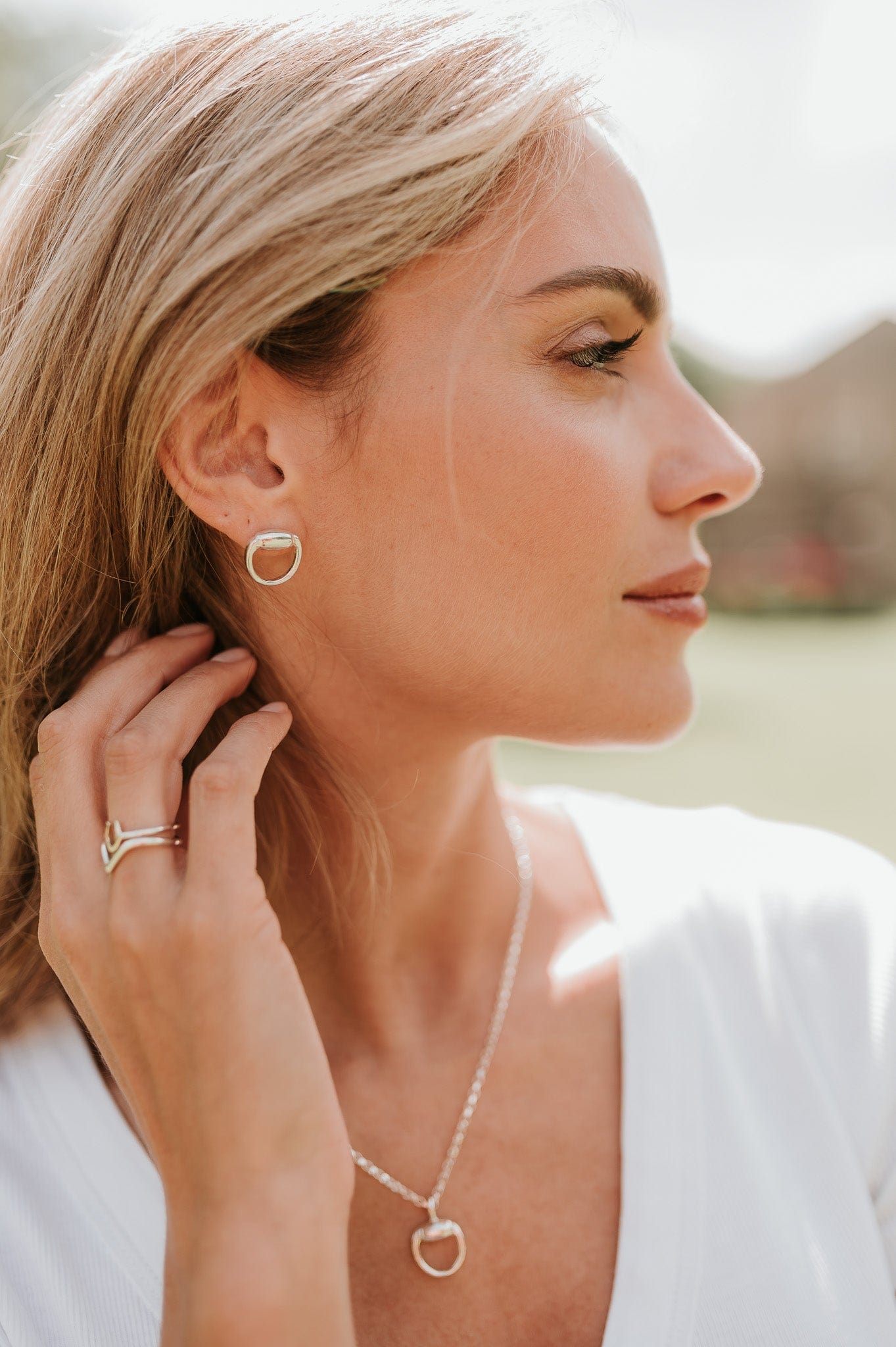 The Silver Stable- Handcrafted British Jewellery Silver Snaffle Earrings earrings