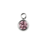 The Silver Stable- Handcrafted British Jewellery 16 inch / June (Alexandrite) Birthstone & Engraved Silver Disc Necklace necklace