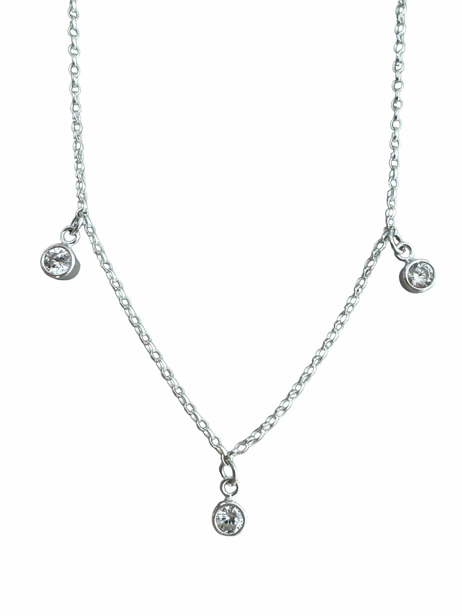 The Silver Stable- Handcrafted British Jewellery 3* Birthstone Necklace necklace