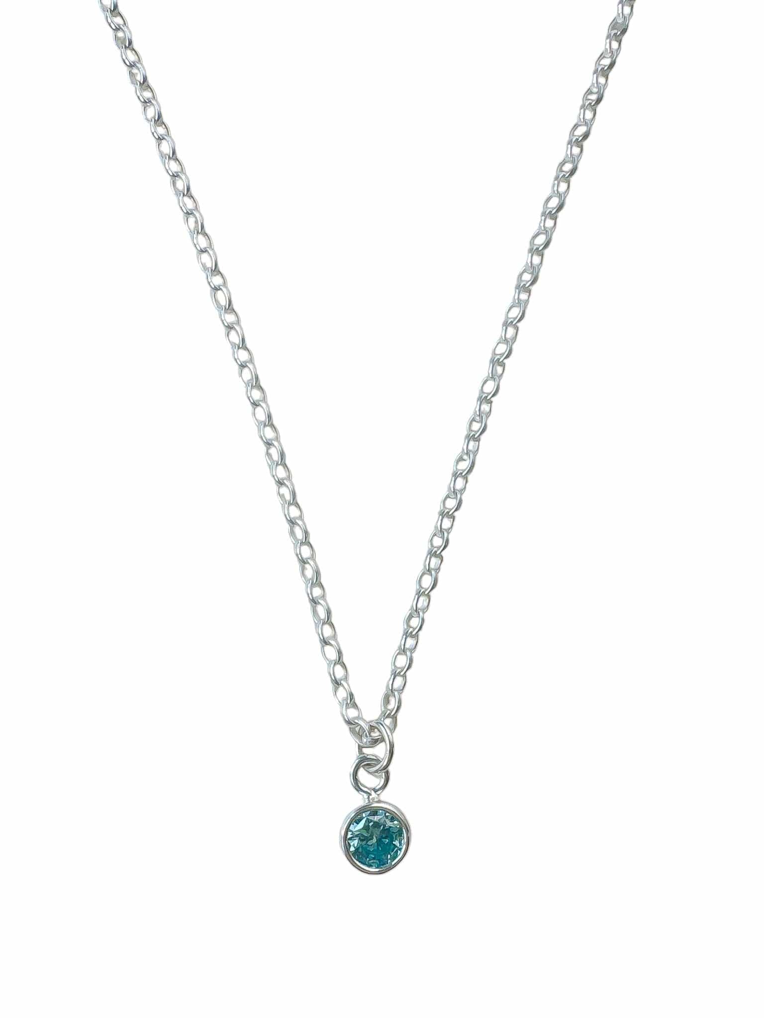 The Silver Stable- Handcrafted British Jewellery Birthstone Necklace necklace