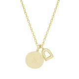 The Silver Stable- Handcrafted British Jewellery Gold Initial Necklace necklace