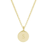 The Silver Stable- Handcrafted British Jewellery Gold Initial Necklace necklace