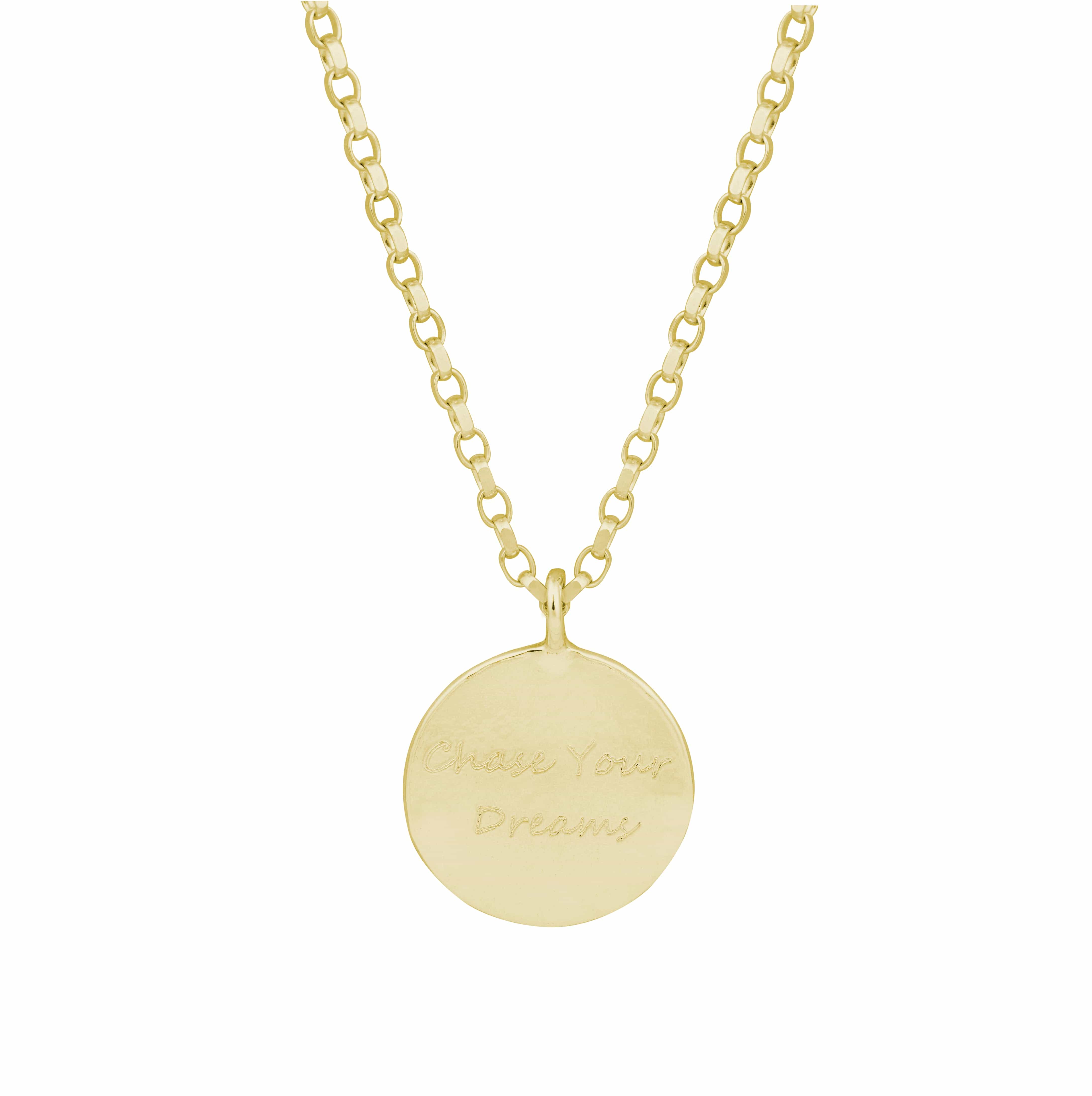 The Silver Stable- Handcrafted British Jewellery Gold Story Necklace necklace