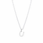The Silver Stable- Handcrafted British Jewellery Silver / 16 inch Silver Mini Horseshoe Necklace necklace