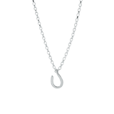 The Silver Stable- Handcrafted British Jewellery Silver / 18 inch Silver Maxi Horseshoe Necklace necklace