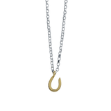 The Silver Stable- Handcrafted British Jewellery Silver & Gold / 18 inch Silver Maxi Horseshoe Necklace necklace