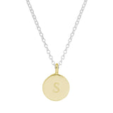 The Silver Stable- Handcrafted British Jewellery Silver & Gold Initial Necklace necklace