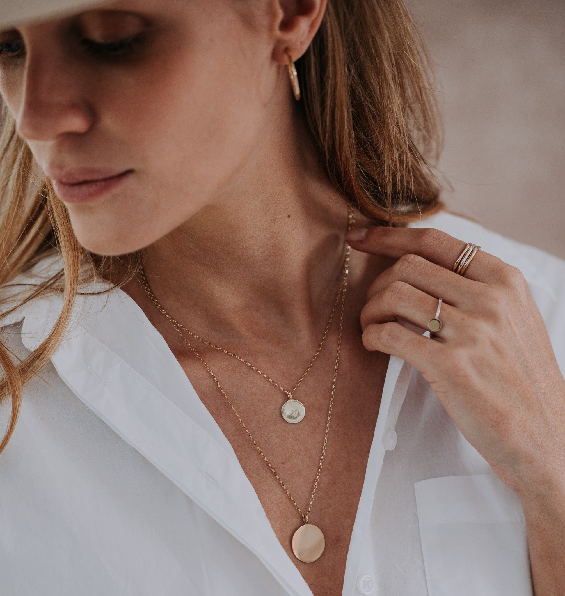 The Silver Stable- Handcrafted British Jewellery Silver & Gold Initial Necklace necklace
