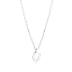 The Silver Stable- Handcrafted British Jewellery Silver & Gold Mini Horseshoe Necklace necklace