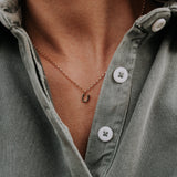 The Silver Stable- Handcrafted British Jewellery Silver & Gold Mini Horseshoe Necklace necklace