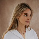 The Silver Stable- Handcrafted British Jewellery Silver & Gold T-Bar Necklace necklace