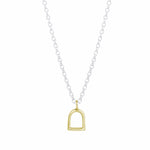 The Silver Stable- Handcrafted British Jewellery Silver Maxi Stirrup Necklace necklace