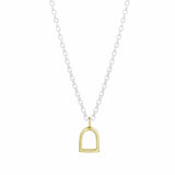 The Silver Stable- Handcrafted British Jewellery Silver Maxi Stirrup Necklace necklace