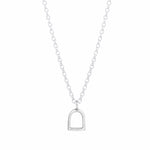 The Silver Stable- Handcrafted British Jewellery Silver Maxi Stirrup Necklace necklace