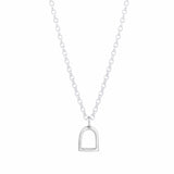The Silver Stable- Handcrafted British Jewellery Silver Maxi Stirrup Necklace necklace