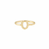 The Silver Stable- Handcrafted British Jewellery Gold Horseshoe Ring rings
