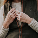 The Silver Stable- Handcrafted British Jewellery Hammered Maxi Stacking Ring rings
