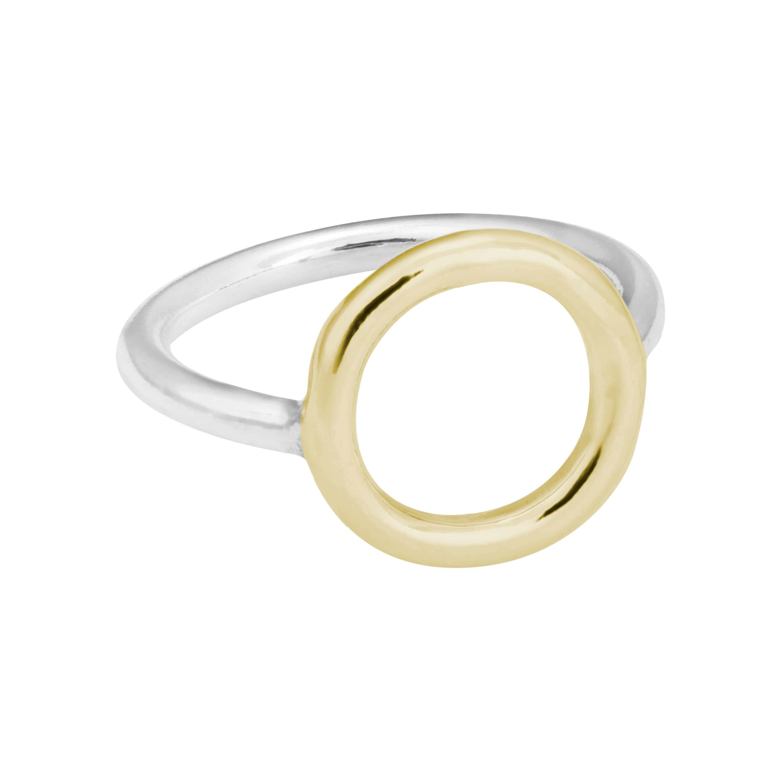 The Silver Stable- Handcrafted British Jewellery Silver & Gold Halo Ring rings