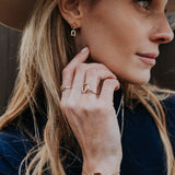 The Silver Stable- Handcrafted British Jewellery Silver & Gold Halo Ring rings